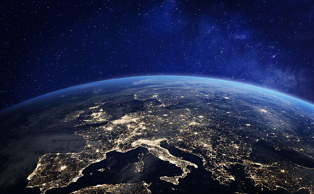 image of the earth from space, Oracle | DXC Technology