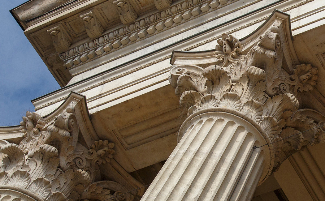 architectural columns, heritage software, Assure Broking | DXC Technology